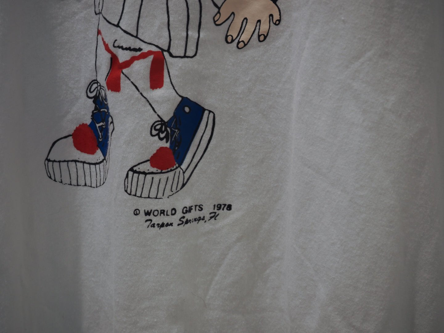 1970s Beware of a Greek with Sneakers Clothes - Afterthought Vintage - Afterthought Vintage