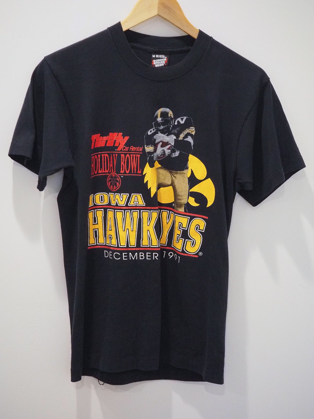 1991 Iowa Hawkeyes Holiday Bowl T-Shirt - Screen Stars Clothes - Screen Stars - Afterthought Vintage