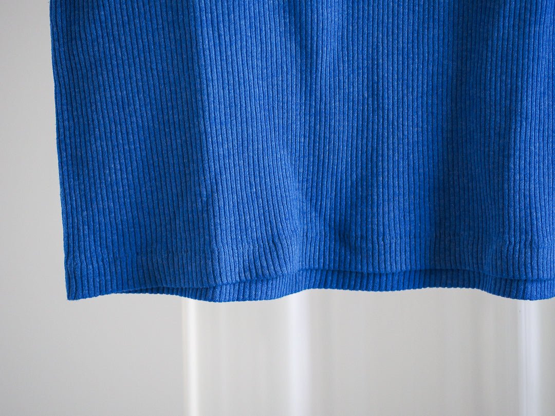 80s Avon Fashions Single Stitch Blue Tank Top - M Clothes - Afterthought Vintage