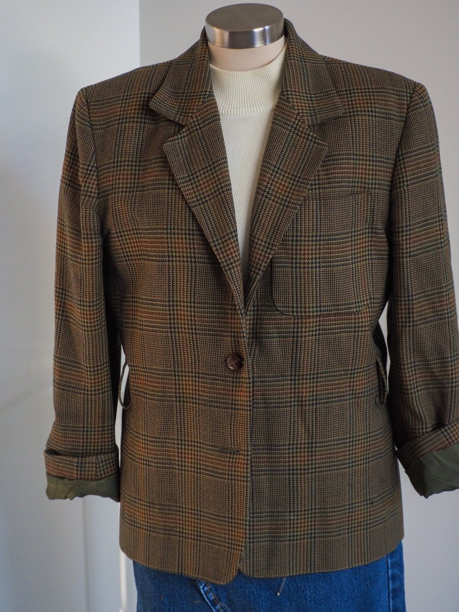 80s JH Collectibles Wool Women's Blazer Clothes - Afterthought Vintage