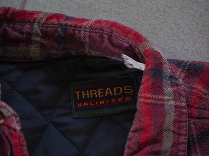 80s Threads Unlimited Quilted Flannel Clothes - Afterthought Vintage