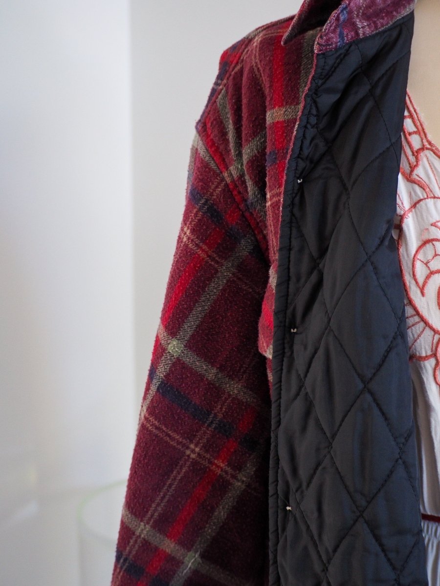 80s Threads Unlimited Quilted Flannel Clothes - Afterthought Vintage