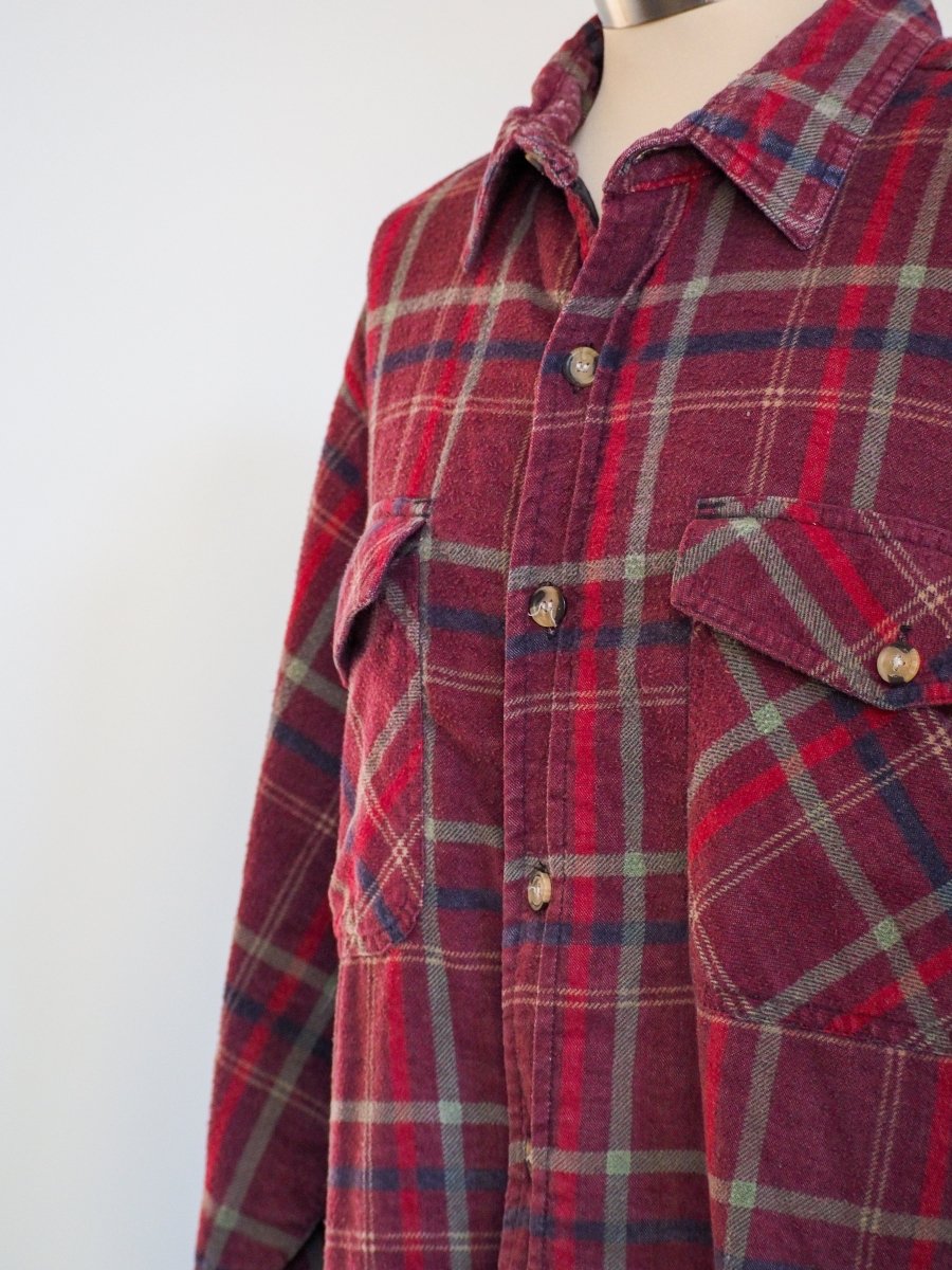 80s Threads Unlimited Quilted Flannel Clothes - Afterthought Vintage