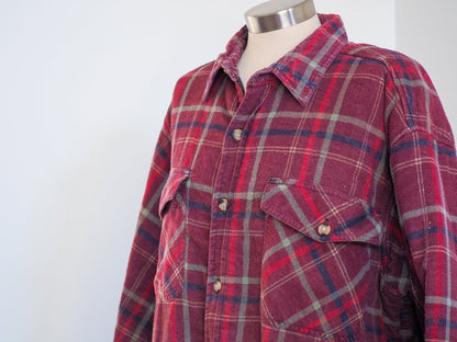 80s Threads Unlimited Quilted Flannel Clothes - Afterthought Vintage