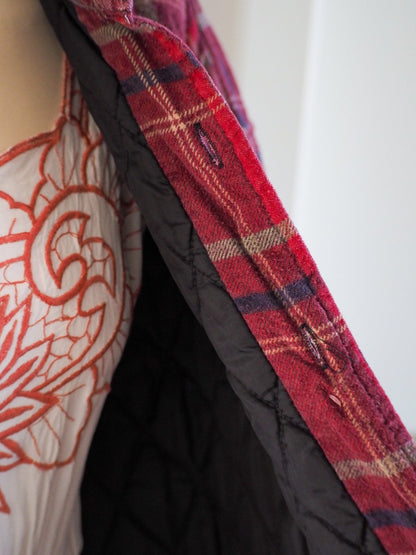 80s Threads Unlimited Quilted Flannel Clothes - Afterthought Vintage