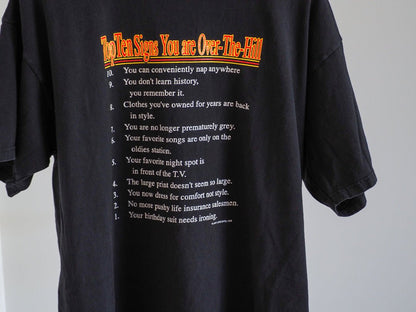90s Top Ten Signs You'Re Over The Hill T-Shirt Clothes - Afterthought Vintage