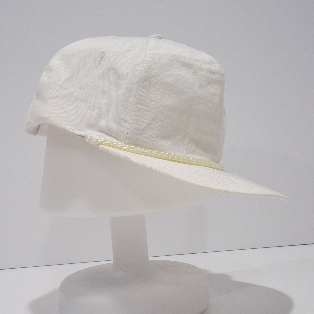 Blank White Cord Nylon Snapback Accessories - Afterthought Vintage
