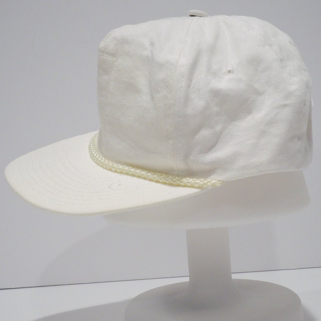 Blank White Cord Nylon Snapback Accessories - Afterthought Vintage