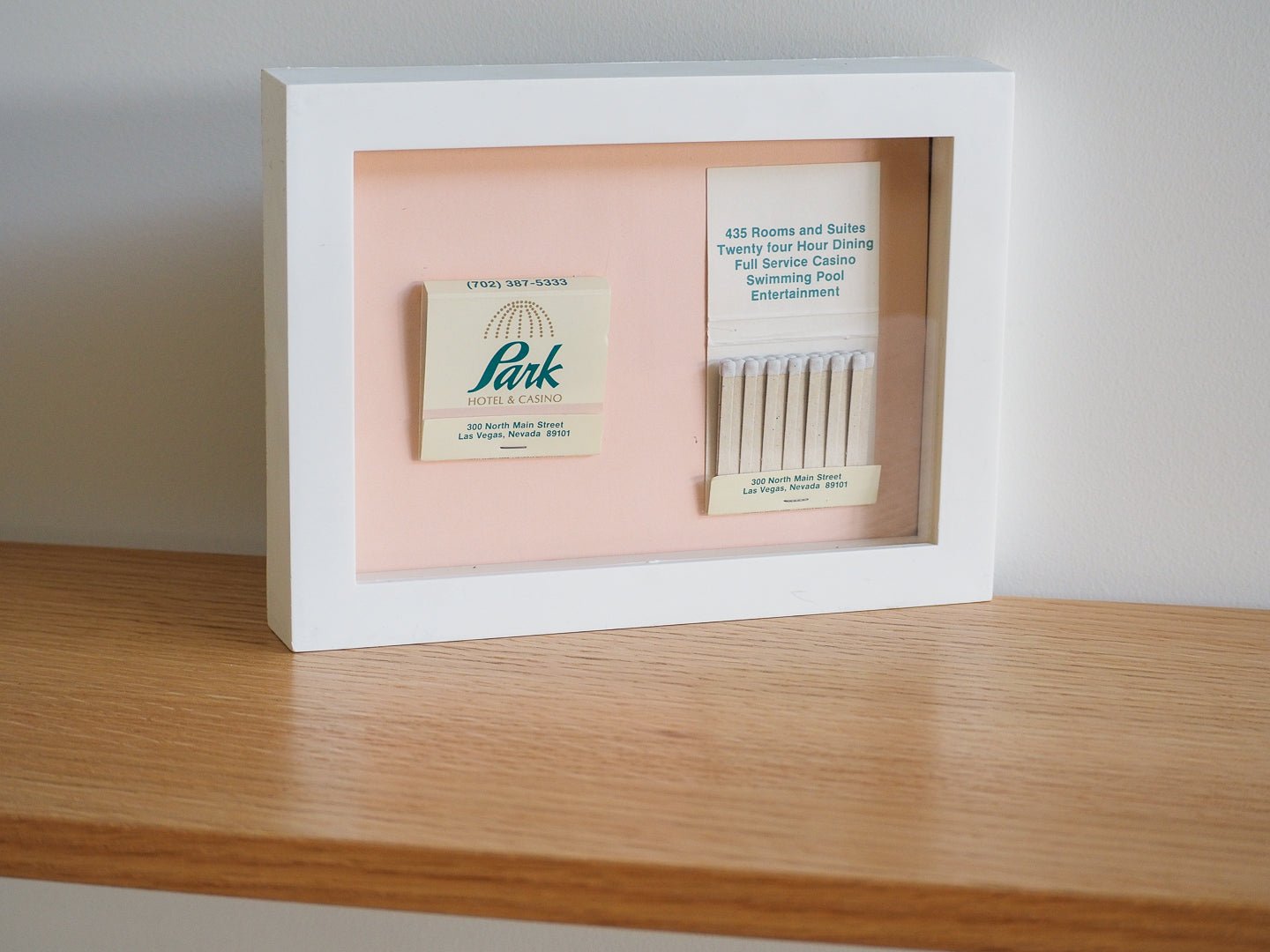 Framed Vintage Matchbook Park Hotel & Casino Las Vegas - 5"x 7" - Afterthought Vintage - Afterthought Vintage