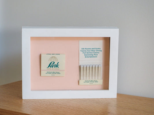Framed Vintage Matchbook Park Hotel & Casino Las Vegas - 5"x 7" - Afterthought Vintage - Afterthought Vintage