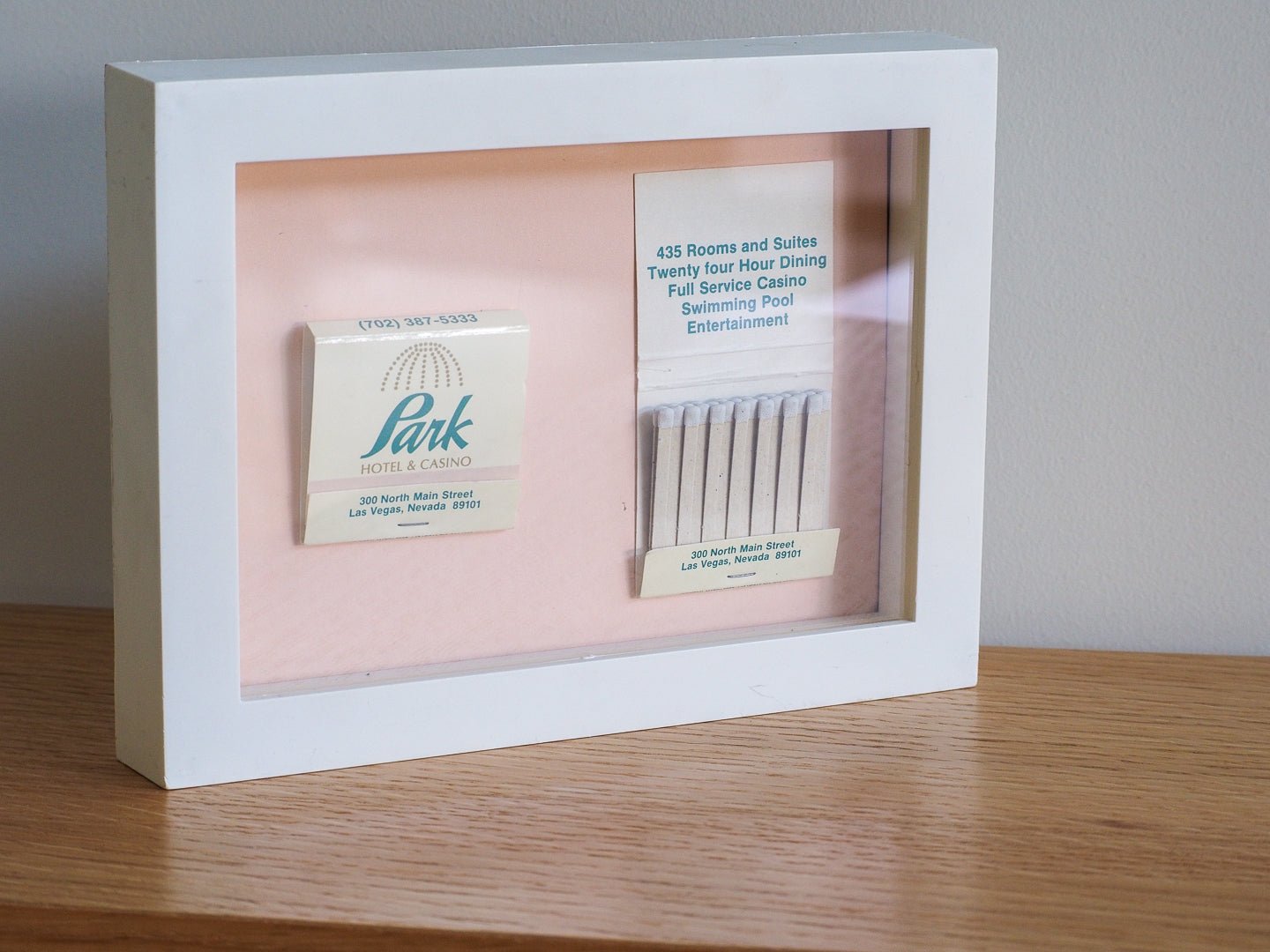 Framed Vintage Matchbook Park Hotel & Casino Las Vegas - 5"x 7" - Afterthought Vintage - Afterthought Vintage