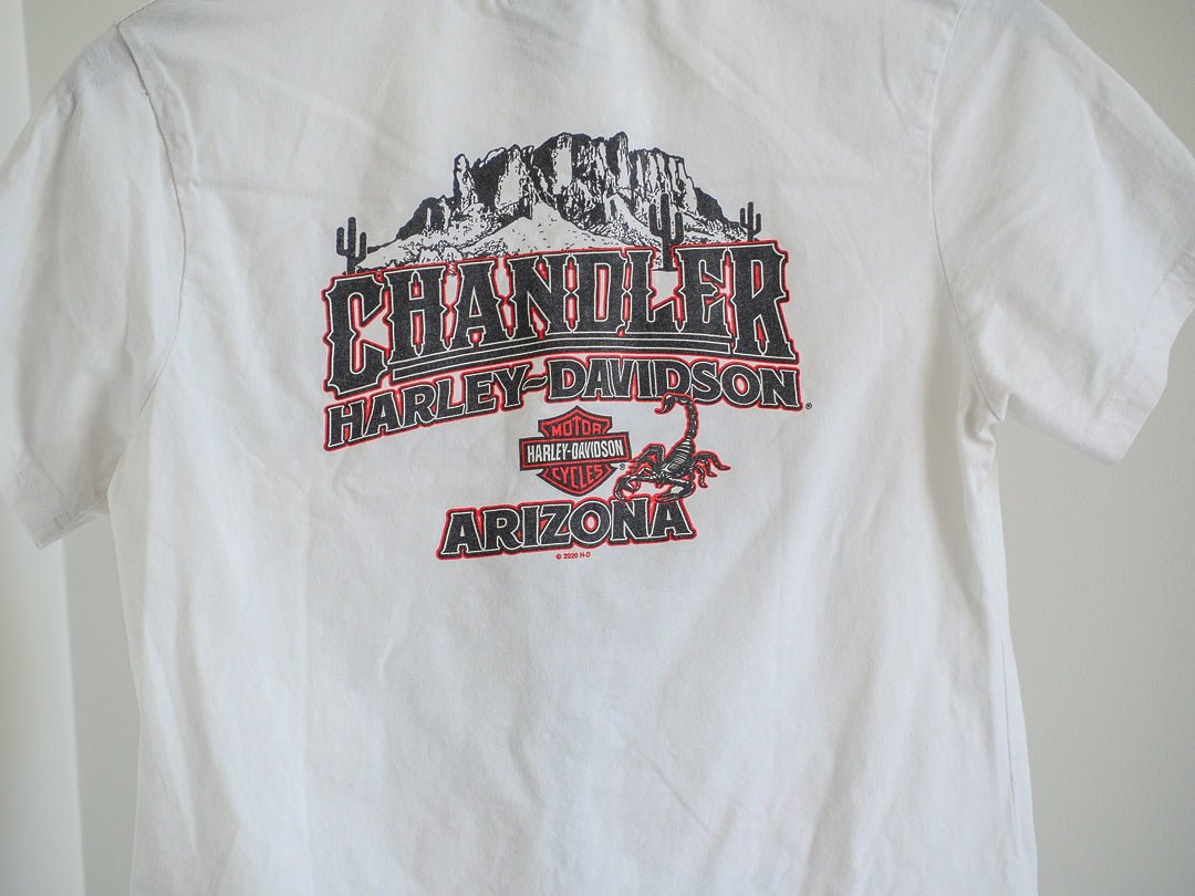 Harley - Davidson Patriotic Arizona Women's V - Neck - Afterthought Vintage