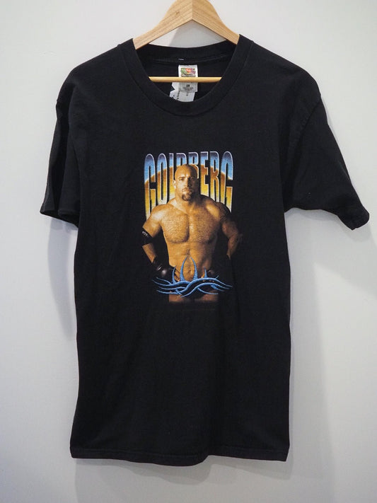 RARE 1998 WCW Goldberg T-Shirt w/ Embroidered Tattoo Logo Clothes - WCW - Afterthought Vintage
