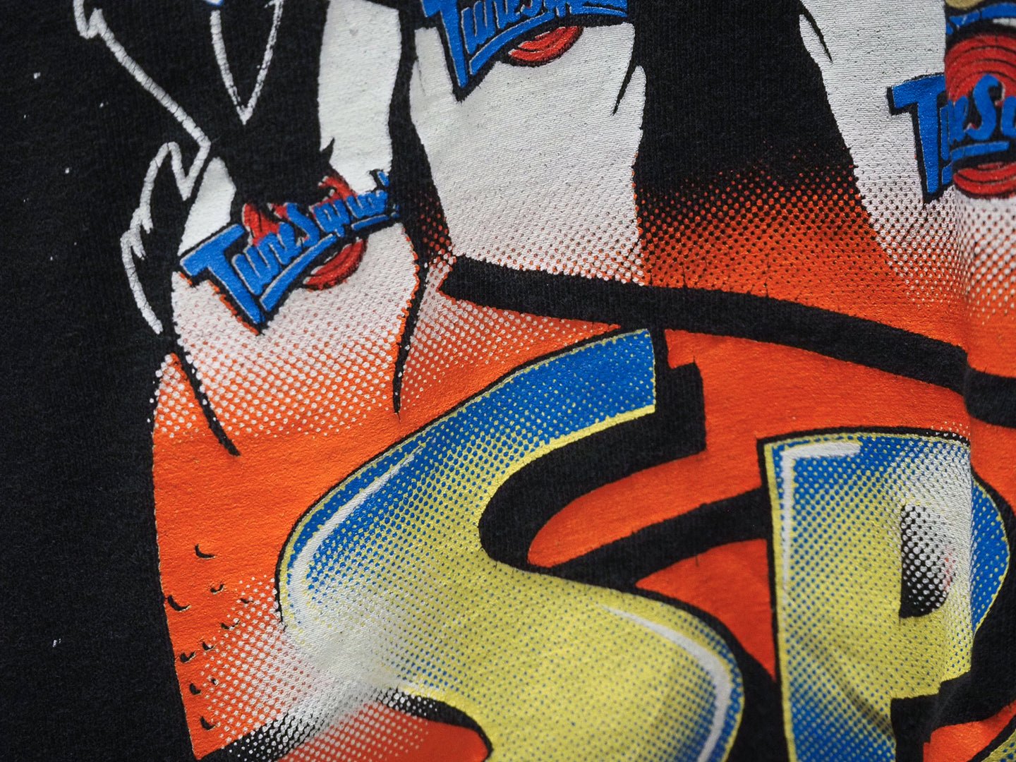 RARE Vintage 1996 Space Jam T-Shirt – Tune Squad Double - Sided Freeze USA Made Single Stitch Clothes - Warner Bros. - Afterthought Vintage