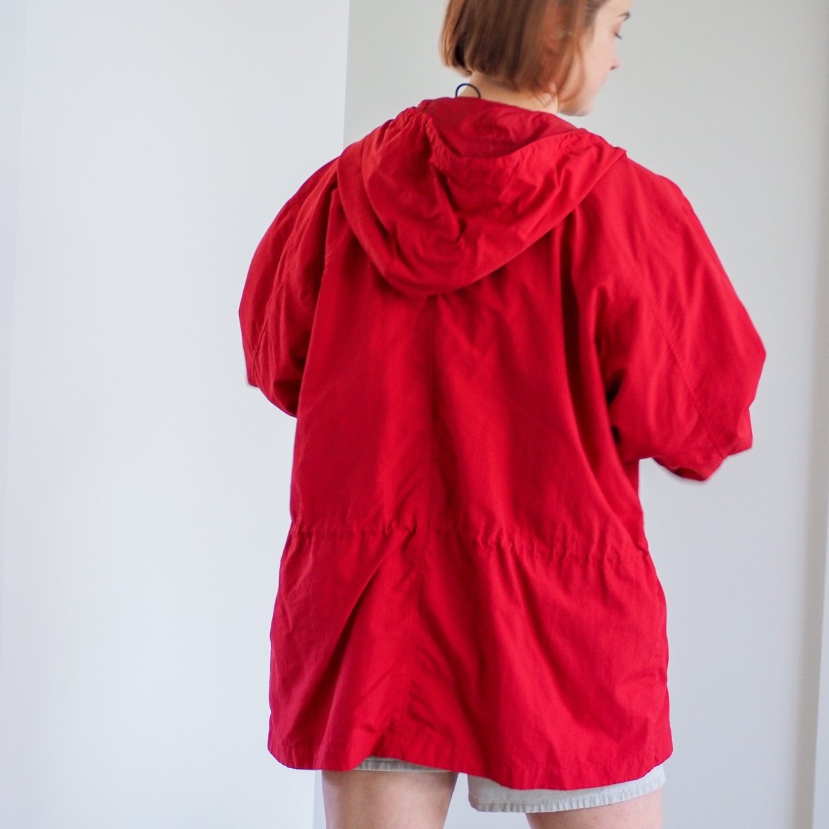 Vintage 1990s Eddie Bauer Red Women’s Anorak Clothes - Afterthought Vintage
