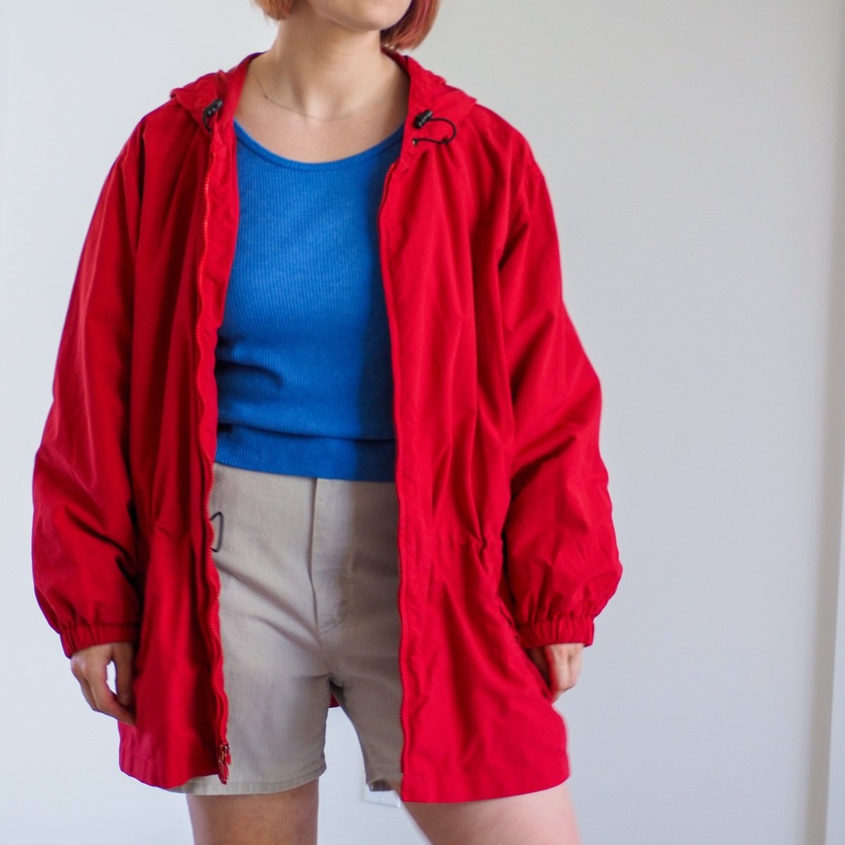 Vintage 1990s Eddie Bauer Red Women’s Anorak Clothes - Afterthought Vintage