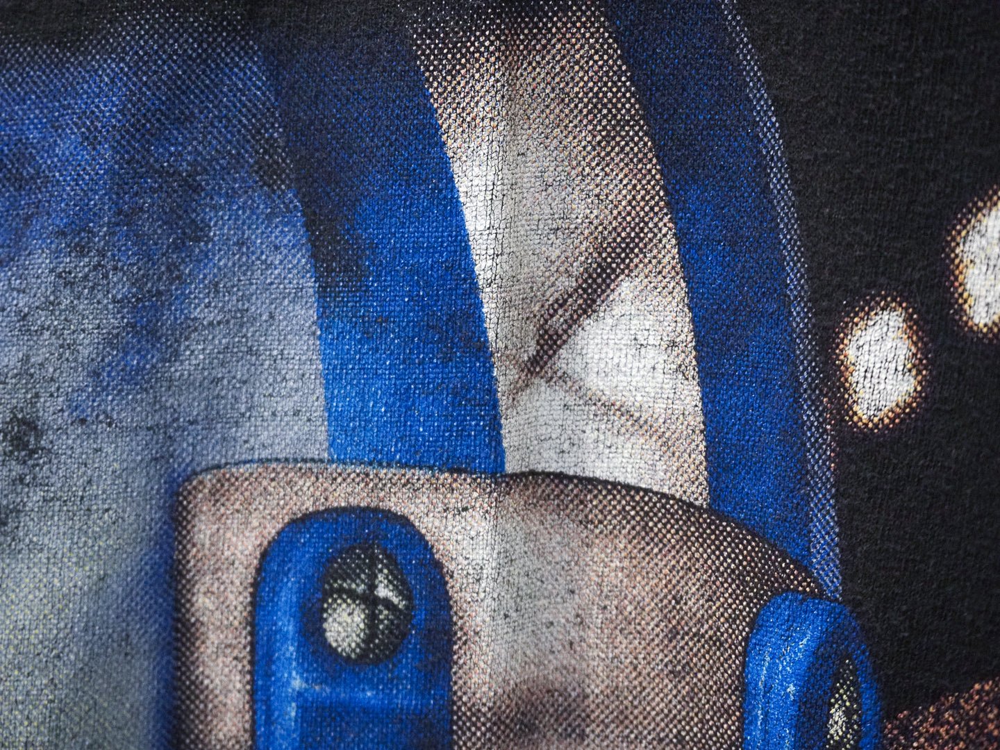 Vintage 1996 Detroit Lions NFL T-Shirt Nutmeg Mills Facemask Graphic Black Clothes - Afterthought Vintage - Afterthought Vintage
