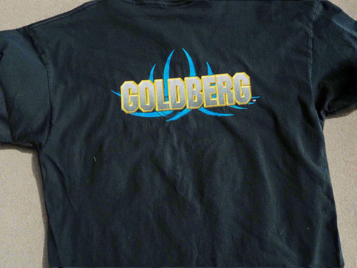 Vintage 1998 WCW Goldberg Double Sioded T-Shirt - No Tag Clothes - WCW - Afterthought Vintage