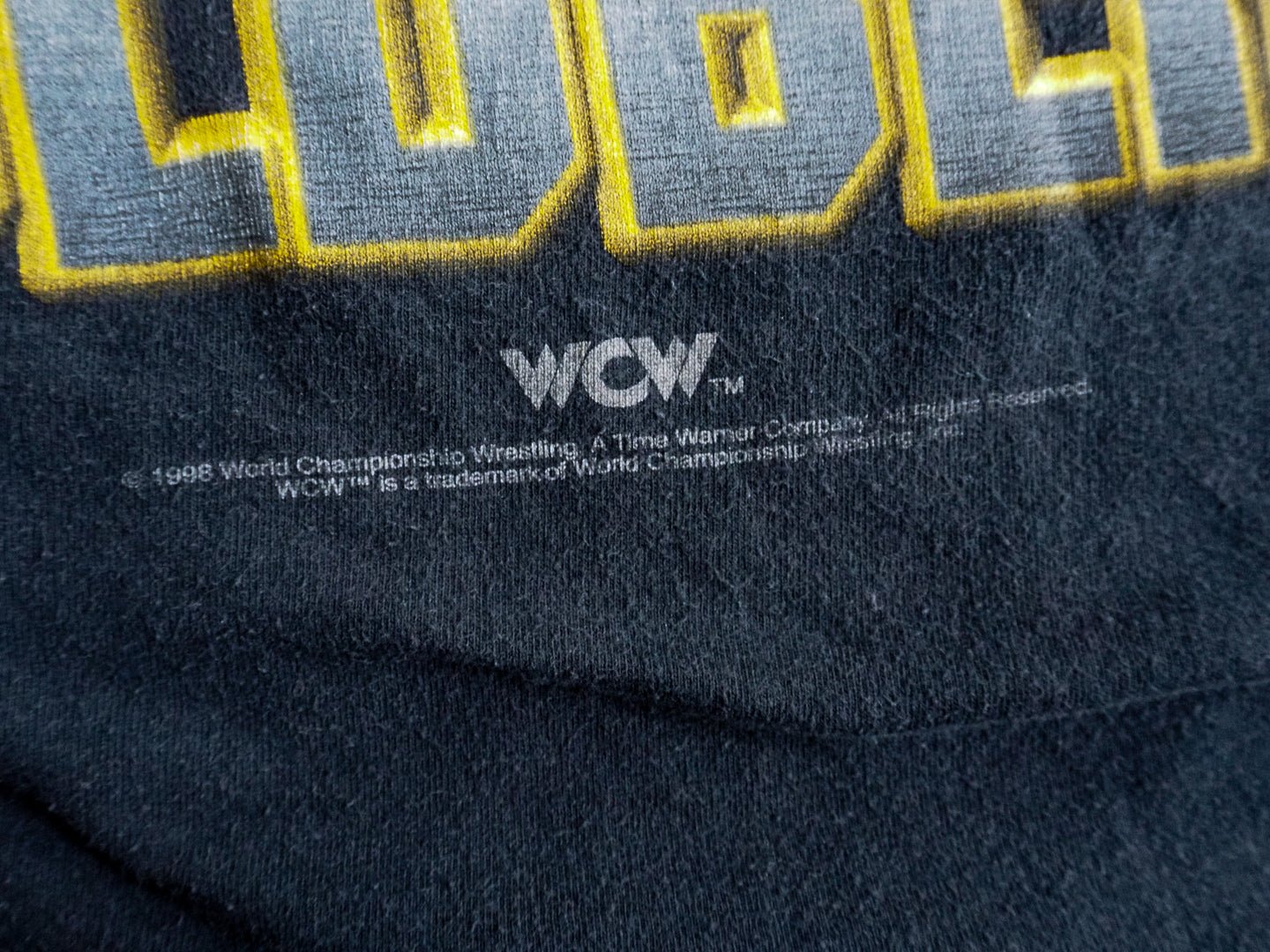 Vintage 1998 WCW Goldberg Double Sioded T-Shirt - No Tag Clothes - WCW - Afterthought Vintage