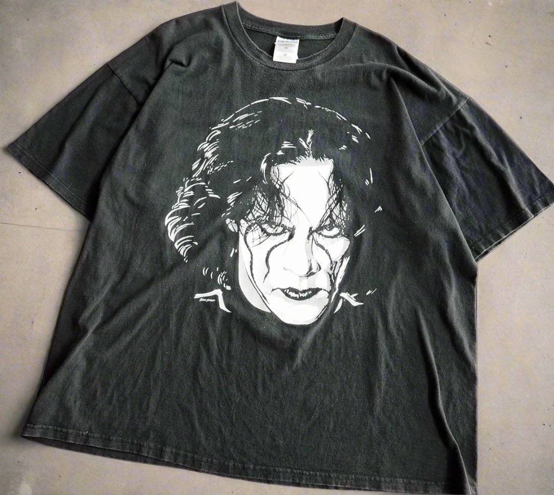 Vintage 1998 WCW Sting Big Face Promo T-Shirt – Men’s XXL Clothes - WCW - Afterthought Vintage