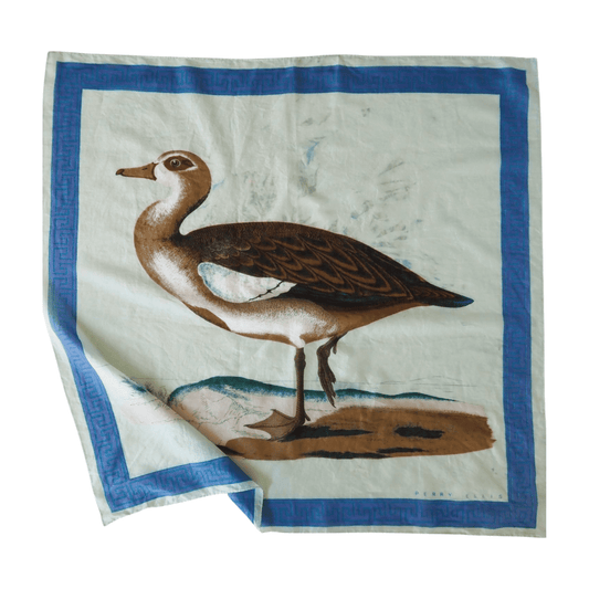 Vintage Perry Ellis Mallard Print Silk Scarf Accessories - Perry Ellis - Afterthought Vintage