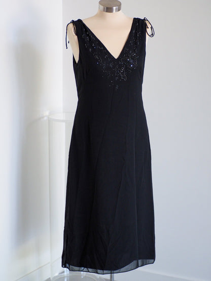 Y2K Lisa Ho Rhinestone Butterfly Evening Dress with Ties Clothes - Lisa Ho - Afterthought Vintage